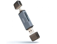 Lector de Tarjetas Externo TooQ TQR-3001G - Para Transferir Datos Rápidamente