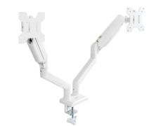 Soporte de Mesa para 2 Monitores TooQ Giratorio e Inclinable DB1434TNR-W