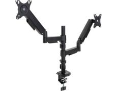 Soporte de Mesa TooQ DB1533TNR-B para 2 Monitores Giratorio e Inclinable