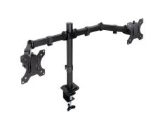 Soporte de Mesa para 2 Monitores TooQ DB1802TN-B Giratorio Inclinable - Accesorios