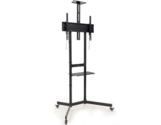 SOPORTE SUELO CON RUEDAS NEFERTITI 37''-70'' NEGRO TOOQ