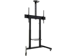 Soporte de Suelo Inclinable con Ruedas TooQ FS20406HM-B para TV de 60-100 pulgadas