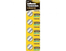 Pack de 5 Pilas de Botón Toshiba CR2016 - Compra Online - 3V