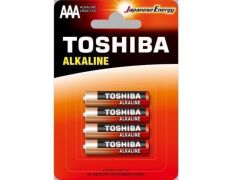 Pilas Toshiba Alkaline LR03 1.5V - Pack de 4 AAA