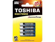 4 Pilas AAA Toshiba High Power LR03/ 1.5V - Pack Duradero