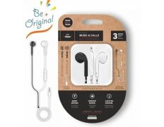 Auriculares Intrauditivos Tech One Tech earTECH B&W Be Original con Micrófono 3.5mm