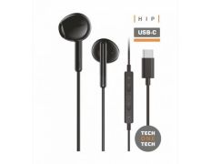 Tech One Tech Auriculares Intrauditivos earTECH TEC1302 con Micrófono USB Tipo-C