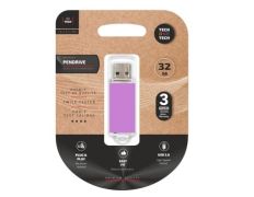 Pendrive 32GB Tech One Tech Basic USB 2.0 - Púrpura Claro