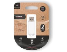 Pendrive 16GB Tech One Tech Basic USB 2.0 - Blanco