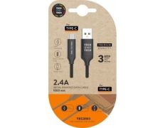 Cable USB Tipo-C Tech One Tech 2.0 TEC2003 Macho a USB Macho 480Mbps 1m