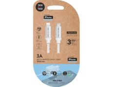 Cable USB Tipo C Lightning Tech One Tech 20W 480Mbps 1m