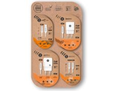 Expositor de Cargadores GaN y Cables Tech One Tech EKO 400801/ 4 ganchos