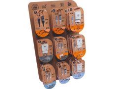Tech One Tech EKO 400903 - Expositor de Cargadores GaN y Cables con 9 ganchos