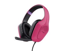 HEADSET TRUST GAMING GXT 415P ZIROX LIGEROS, MICROFONO PLEGABLE, PINK 24992 - Rosas