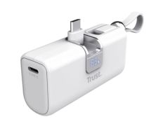 Power Bank Blanco Trust 5000mAh - Accesorio para Smartphone - Blanca