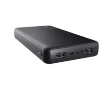 POWERBANK UNIVERSAL TRUST 24676 PRIMO 20000mAh COLOR NEGRO INPUT MICRO USB Y USB-C OUT 2 USB-A 1 USB - Negra