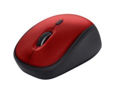 MOUSE TRUST WIRELESS YVI+ ECO ROJO 1600DPI AJUSTABLE 4 BOTONES - Rojo