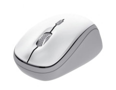 MOUSE TRUST WIRELESS Y BLUETOOTH YVI+ BLANCO 1600DPI AJUSTABLE 3 BOTONES 3 DISPOSITIVOS - Blanco
