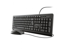 TECLADO Y MOUSE TRUST TKM-250 SILENCIOSO RESISTENTE A LA CAIDA DE LIQUIDOS CABLE 1.8m 23977