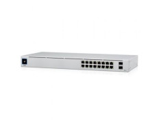 Switch Gestionable Ubiquiti USW-16-POE Gigabit 10/100/1000 con 16 Puertos RJ-45 y SFP