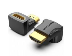 ADAPTADOR HDMI/M A HDMI/H 4K 90º ACODADO NEGRO - Vention - HDMI Macho - HDMI Hembra