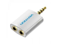 Adaptador Vention BDAW0 Audio Jack 3.5 Macho a 2x Jack 3.5 Hembra