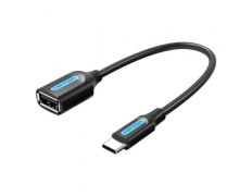 Cable USB Tipo-C Macho a USB Hembra Vention 2.0 - 15cm, 480Mbps