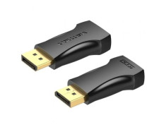 Vention HBPB0 4K@30Hz HDMI Hembra Displayport Macho Negro - Adaptador HDMI - DisplayPort Macho - HDMI Hembra