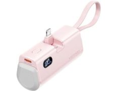 Powerbank Vention 4800mAh Rosa - Carga 22.5W para SmartPhones