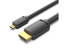 Cable Micro HDMI 2.0 4K Vention AGIBI/ HDMI Macho - Micro HDMI Macho/ 3m