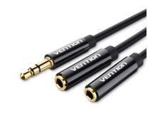Cable Estéreo Vention BBSBY 30cm Jack 3.5 Macho a 2x Jack 3.5 Hembra