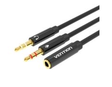 Cable Estéreo Vention 2x Jack 3.5 Macho a Jack 3.5 Hembra 30cm