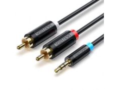 Cable Estéreo Vention Jack 3.5 Macho a 2x RCA Macho/ 1m