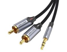 Cable de Audio 1.5m Vention BCNBG 2x RCA Macho a Jack 3.5 Macho