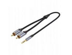 Cable Estéreo Vention BCNBJ/ Jack 3.5 Macho - 2x RCA Macho/ 5m