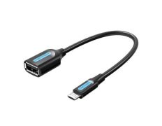Cable USB 2.0 Vention CCUBB/ MicroUSB Macho - USB Hembra/ 480Mbps/ 15cm