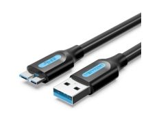 Cable USB 3.0 Vention COPBF - USB Macho a MicroUSB Macho - 1m - Hasta 10W - 5Gbps
