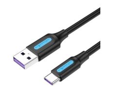 Cable USB Tipo-C Vention CORBF 2.0 - USB Tipo-C Macho a Macho 480Mbps 1m