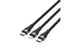 Cable USB Tipo-C Vention H17BAV - Lightning Macho - USB Tipo-C Macho 60W 480Mbps 1.2m