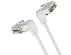 Cable de Red RJ45 UTP Vention IBOWI Cat.6A/ Cabeza Rotatoria 360º/ 3m
