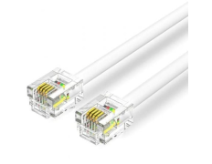 CABLE DE TELEFONO 6P4C BLANCO 5 M VENTION