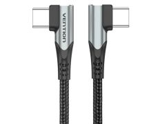 Cable USB-C Angulo Recto 0.50M 100W Gris Vention
