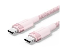 Cable USB 2.0 Tipo-C 5A Vention TRIPH/ USB Tipo-C Macho - USB Tipo-C Macho/ Hasta 240W/ 480Mbps/ 2m