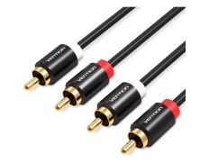 Cable Estéreo 3m Vention VAB-R06-B300 2x RCA Macho a 2x RCA Macho