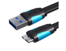 Cable USB Vention VAS-A12-B100 MicroUSB Macho a USB Macho 1m 10W 5Gbps