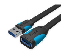 Cable Alargador USB 3.0 Vention VAS-A13-B200/ USB Macho - USB Hembra/ 5Gbps/ 2m