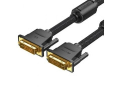 Conector DVI-D/M a DVI-D/M 3M Negro Vention