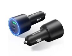 Cargador de Coche Vention 2xUSB-Tipo C/ 1xUSB