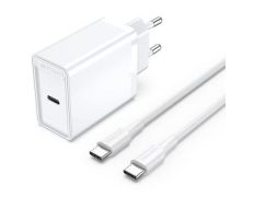 Cargador de Pared Vention FAHWF-EU/ 1xUSB Tipo-C + 2x Cable USB Tipo-C