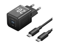 Cargador de Pared GaN Vention TZ-FEPB0-EU-01/ 1xUSB Tipo-C + Cable USB Tipo-C